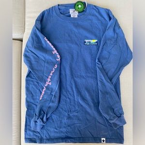 SIMPLY SOUTHERN Authentic Long Sleeve Blue Tee with Pink Jeep